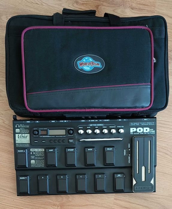 Line 6 POD xt Live + wszystkie model packi + pedał Line6 EX-1+ torba