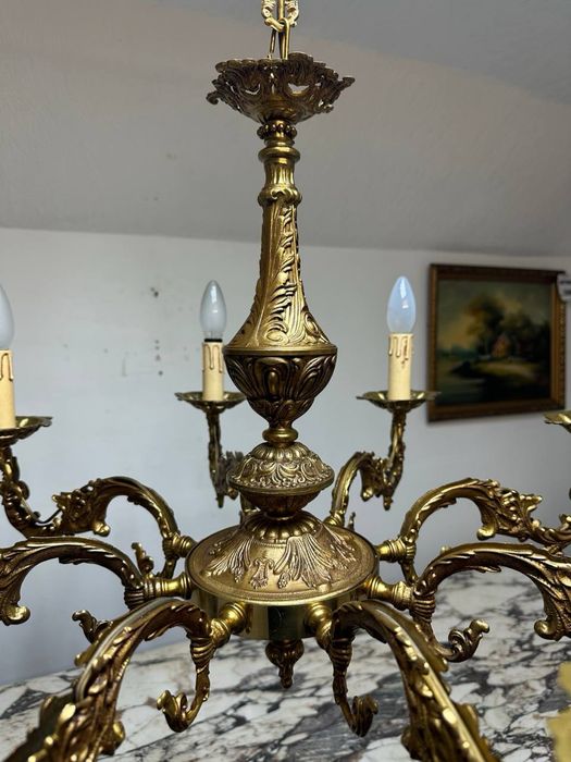 Люстра бронзова на 8 ламп 7462