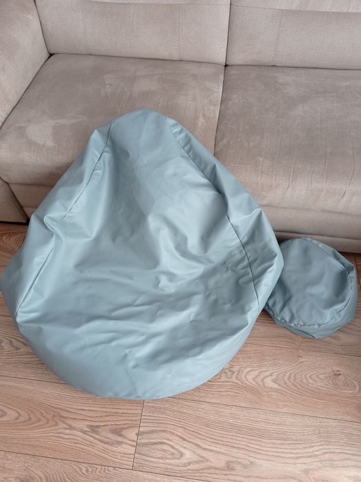 Pufa, worek z podnóżkiem