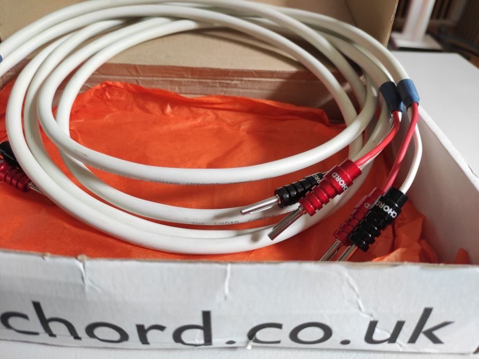 Kable głośnikowe posrebrzane Chord Odyssey X nowe