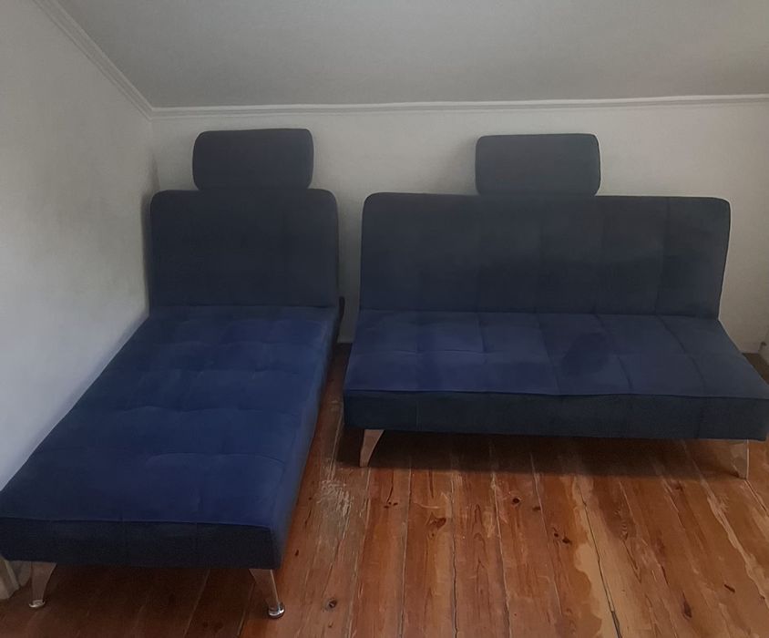 Sofá com opção de cama apenas hoje