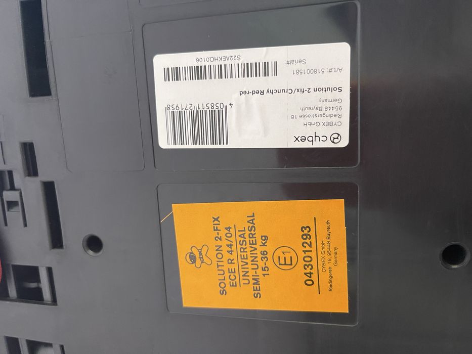 Автокресло CBX by Cybex Solution 2-fix Crunchy Red