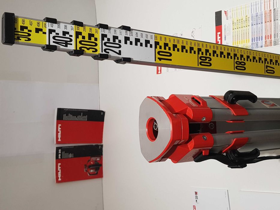 Statyw HILTI +lata 5m do niwelator laser teodolit PR,PRI,PRE 30,3