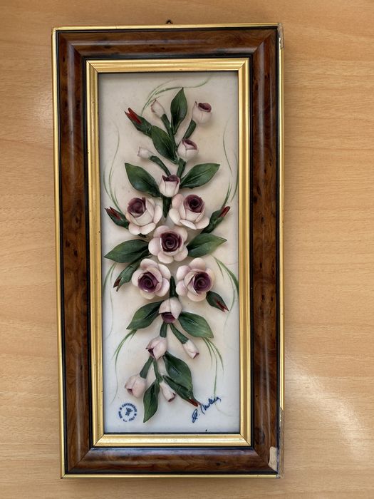 Quadro com flores Capodimonte