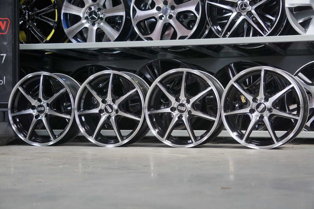 Alufelgi CMA 5x112 7Jx17 et42 cb66,6 pierscien na 57,1, czarne i CNC