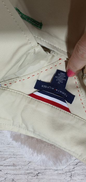 Tommy Hilfiger oryginalny płaszcz szlafrokowy prochowiec pasek M