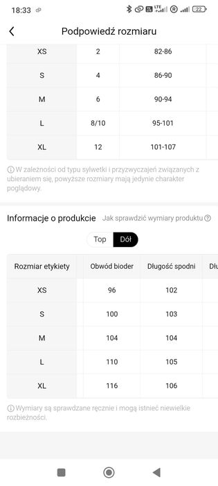 Komplet dla kobiety