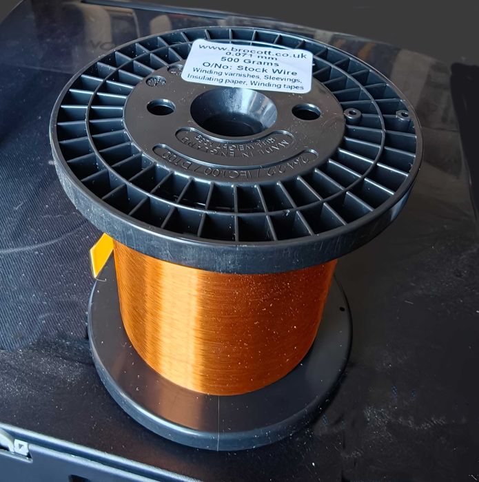 Bobine fio cobre isolada 0,071mm
