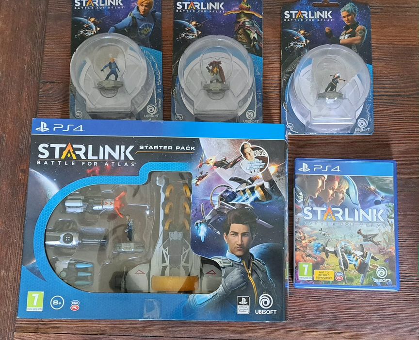 ZESTAW Starlink battle of atlas starter pack+figurki+plyta PS4 GRA