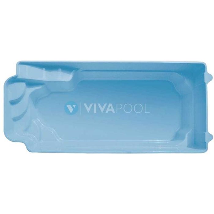 Basen z osprzętem PLUS KEFALINA 9,50 x 3,70 wkopywany poliestrowy