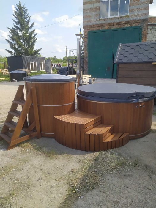 Виробники чанів джакузі. Мобільний чан Басейн Купіль на дрова баня
