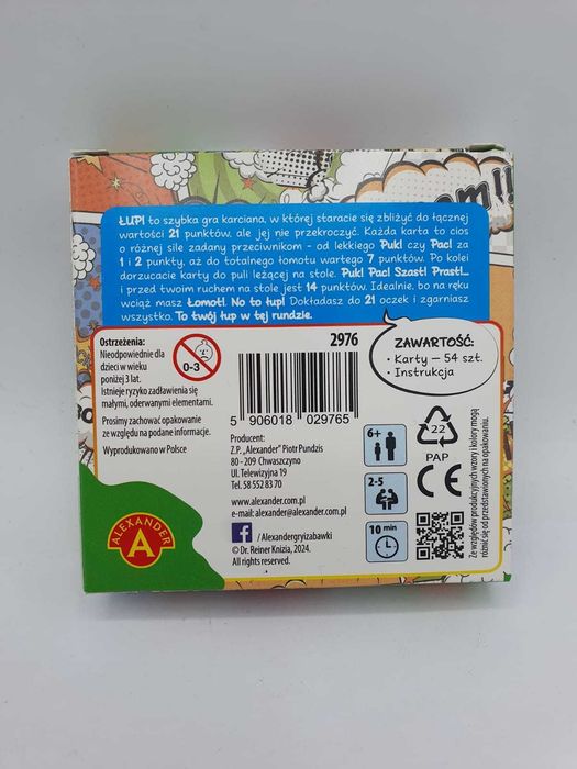 Rodzinna gra karciana ŁUP!