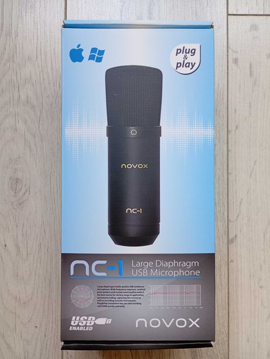 Mikrofon Novox NC-1 USB + POP filter + statyw biurkowy
