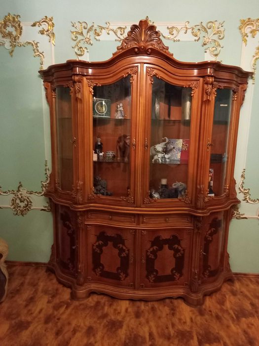 горка натуральное дерево инкрустированная