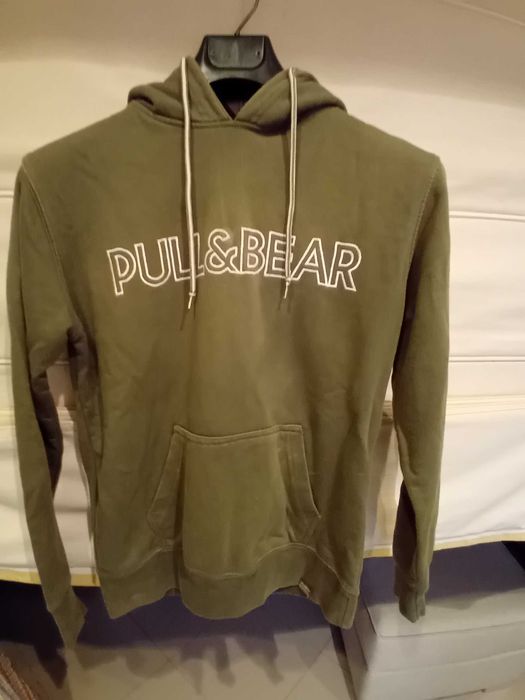 Pull&Bear sweatshirt, dry green, in good condition64585543209089120