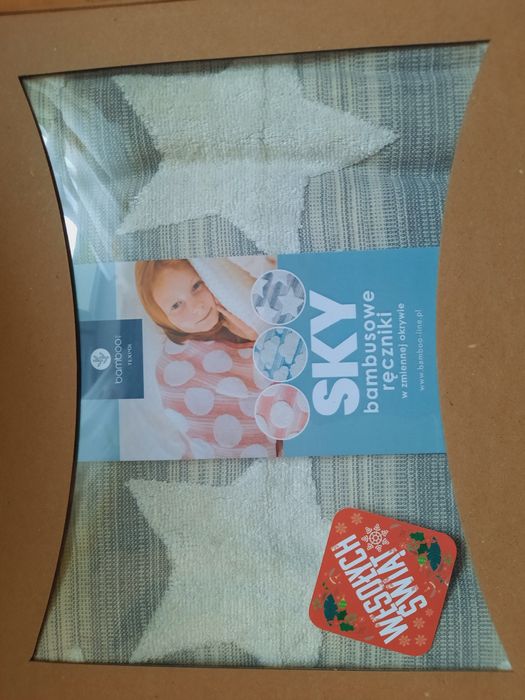 Ręcznik 3D bambusowo-bawełniany 70x140 szary