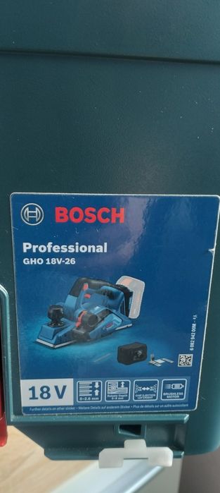 Strug akumulatorowy Bosch GHO 18V-26 L-Boxx  Nowy