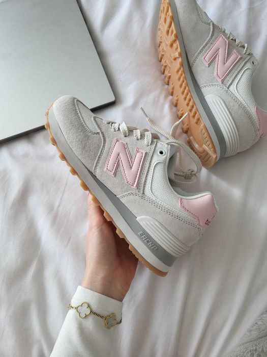 !SALE! Жіночі кросівки New Balance 574 Grey Pink 36 37 38 39 40 41