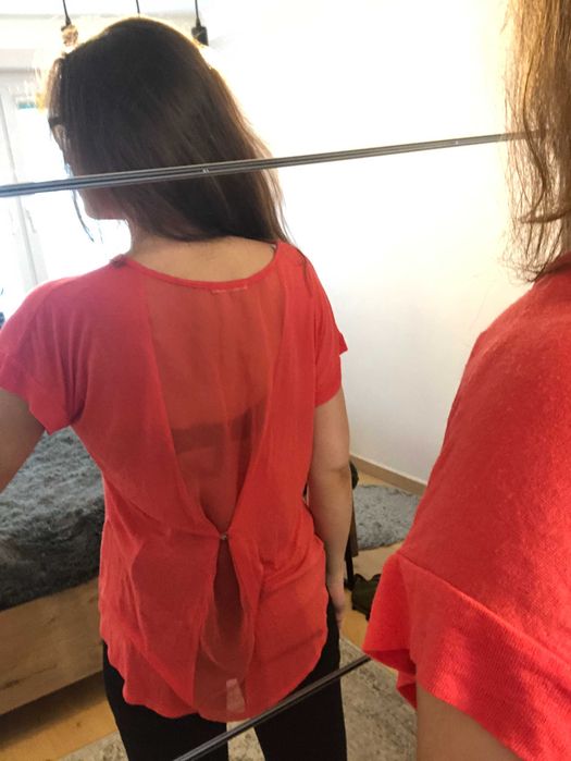 Tshirt bluzka koszulka malinowa różowa