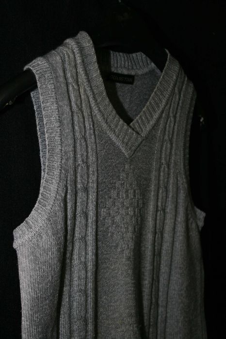 Gray Wool Vest