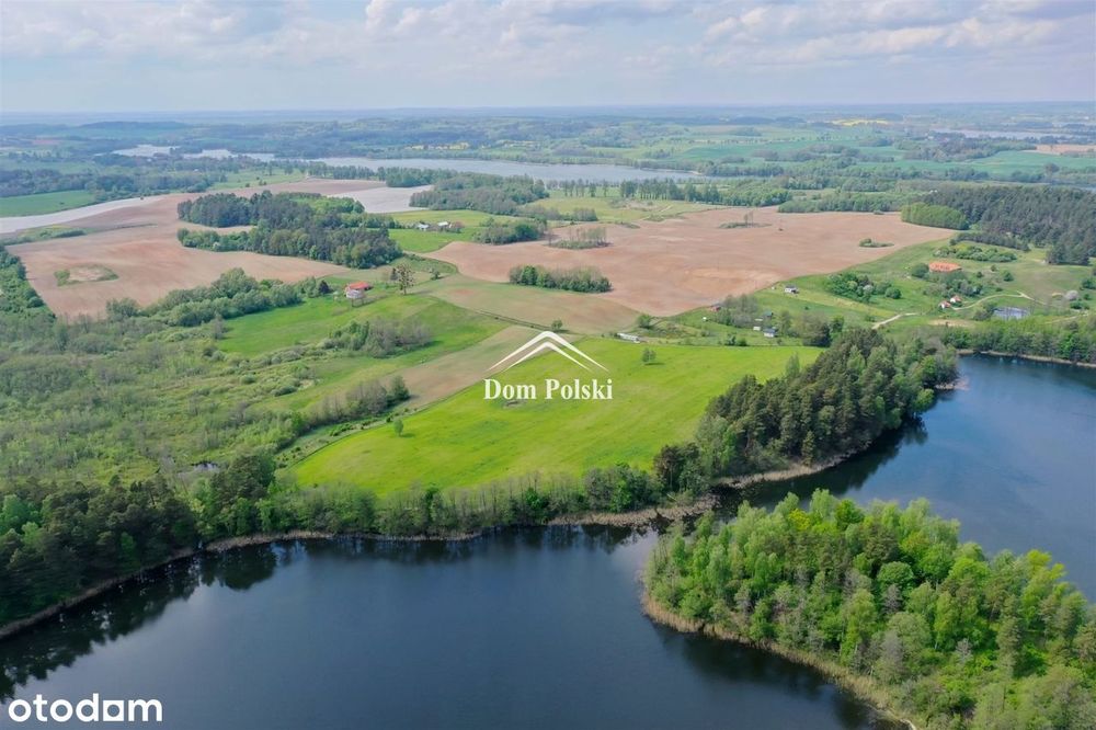Mazury - Działki z linią brzegową jeziora - Gąski - Widok 5