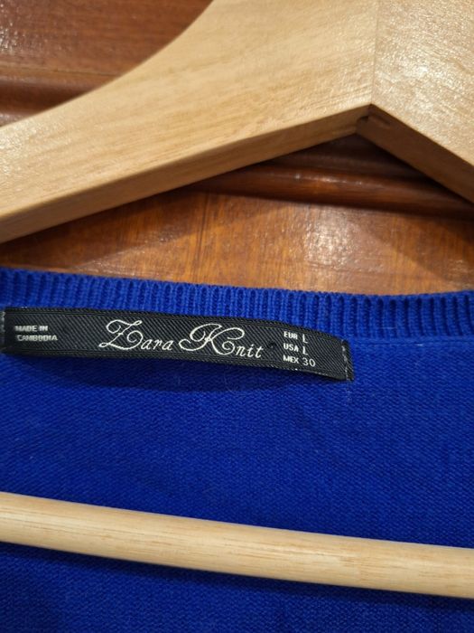 Camisola malha azul