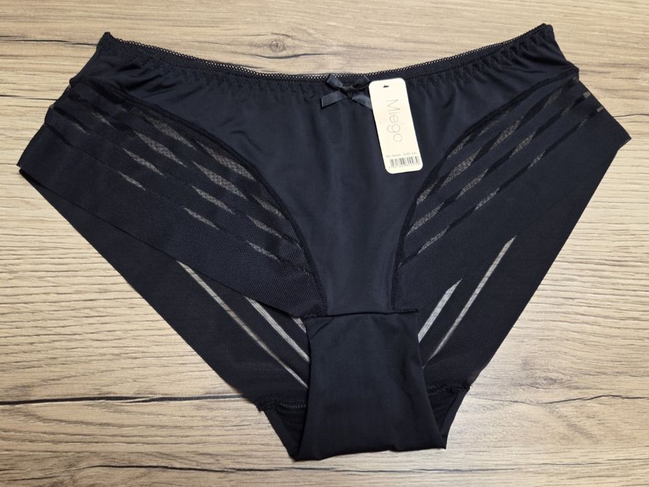 Majtki Damskie Czarne 4XL