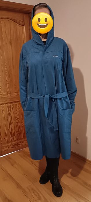 Nowy szlafrok męski z mikrofibry na basen, idealny w podróż