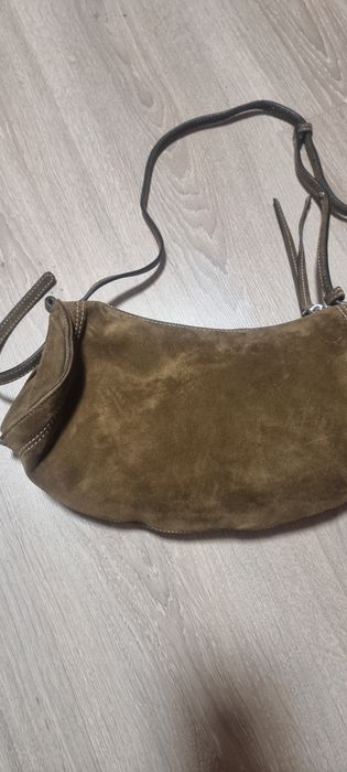 Замшевая сумка ZARA