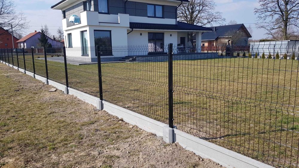 PROMOCJA Ogrodzenie panelowe 133cm 4mm podmurówka Komplet 62zł/mb