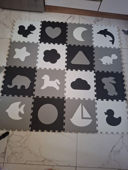 Puzzle piankowe, mata piankowa xxl 150x150 cm ToysPlanet