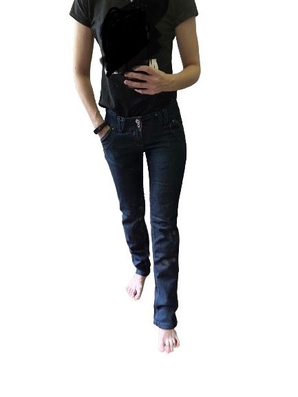 Spodnie klasyczne jeans S/36 W28 low waist #1839