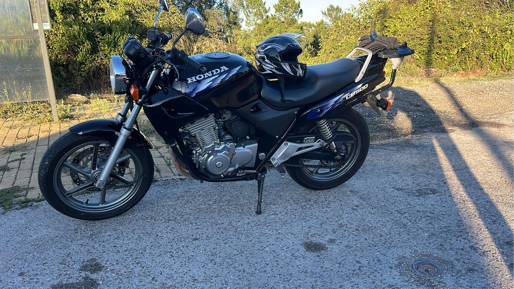 CB500 com top case (5000km)