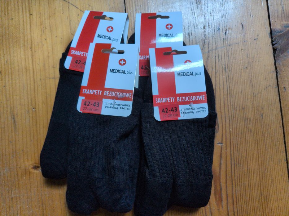 4 x skarpety Nadir Medical plus frotte 43 bezuciskowe
