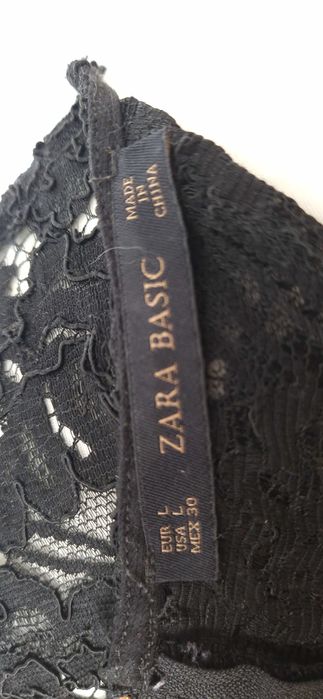 Elegancka, krótka, czarna sukienka, L