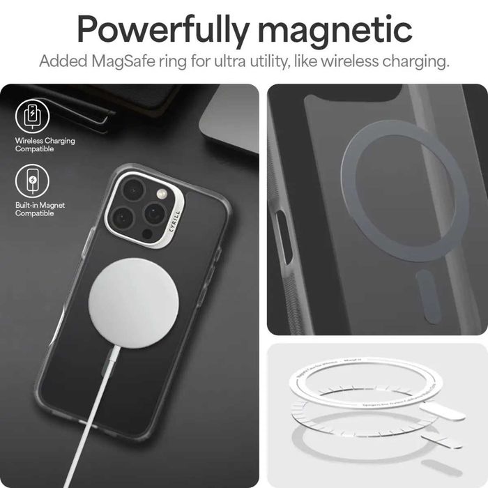 Чехол Cyrill Ultra Sheer Mag для iPhone 16 Pro Max Space Gray
