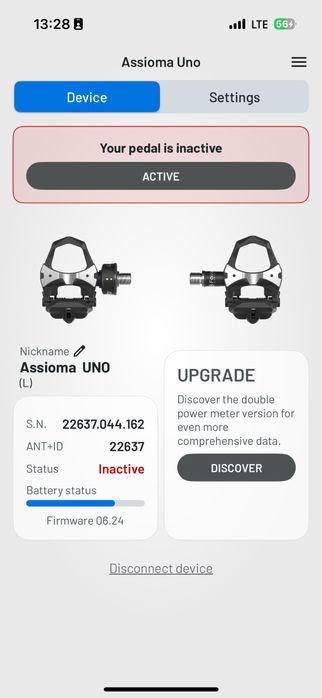 Педалі з вимірювачем потужності Favero Assioma Uno + Powermeter
