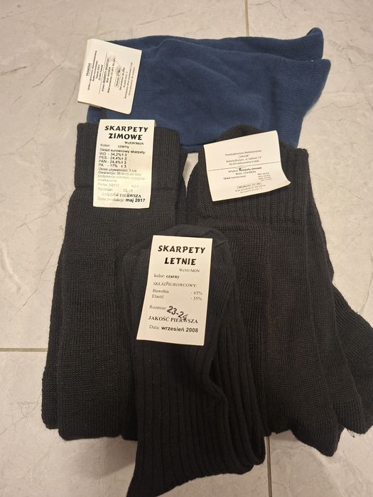 Skarpety letnie i zimowe + sportowe  MON roz 27-28+