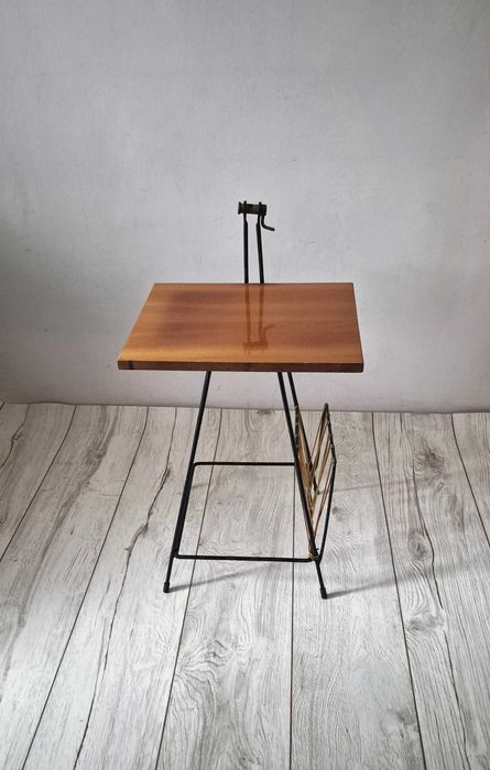 stolik gazetnik żyłkowy vintage retro