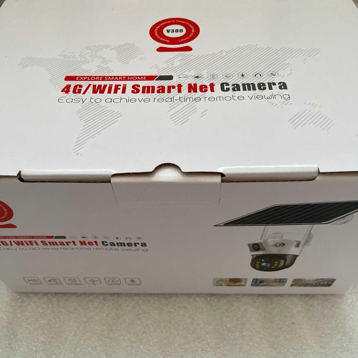 Бездротова 4G вулична камера із сонячною батареєю під сім-карту