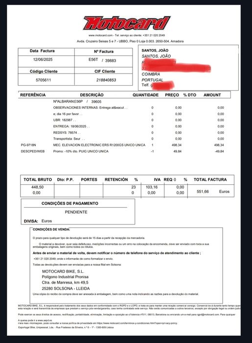 PUIG E.R.S - Ajuste Eletrónico Viseira BMW R1200/R1250GS/A - NOVO