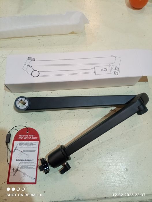 Statyw mikrofon, tableta, kamery