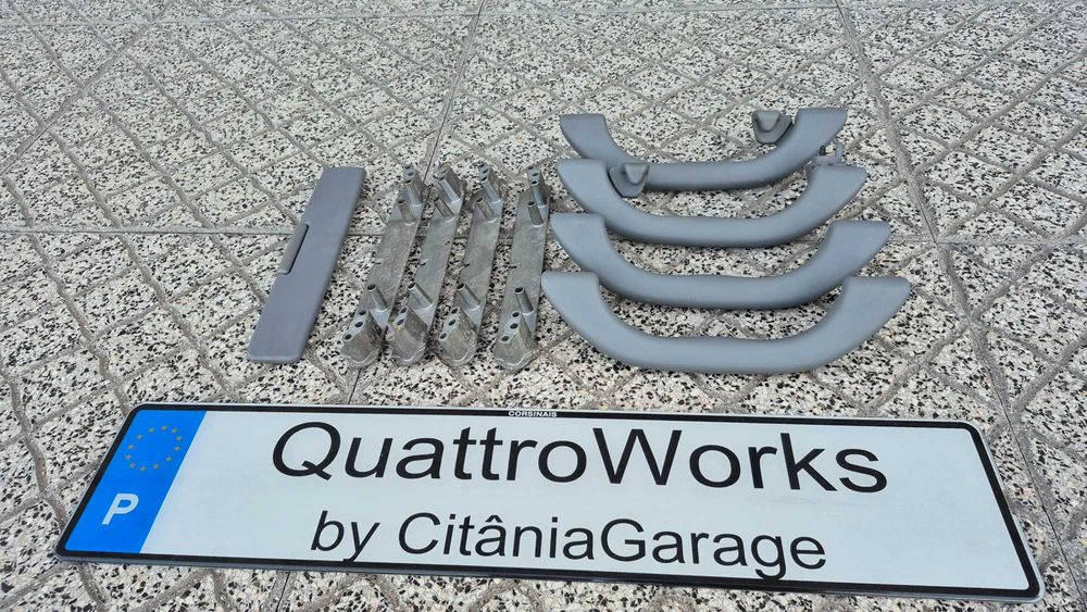 Pegas teto Audi A4 B5 A3 8L facelift + suportes + pala tapa sol