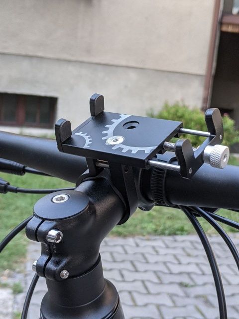 Держатель телефона на руль велосипеда, аллюминий, мини