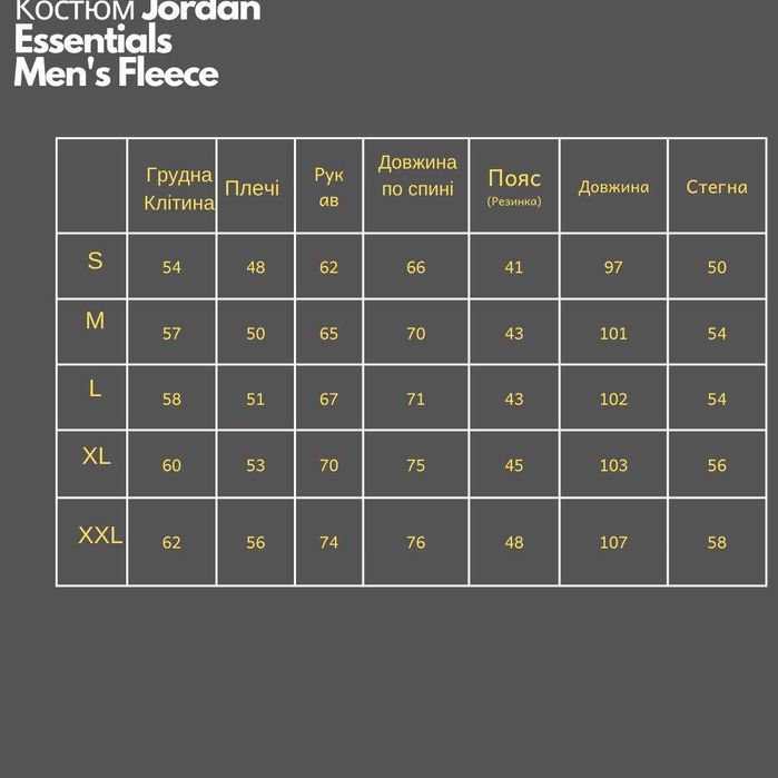 Зимовий спортивний чоловічий костюм Jordan Essentials Men's Fleece