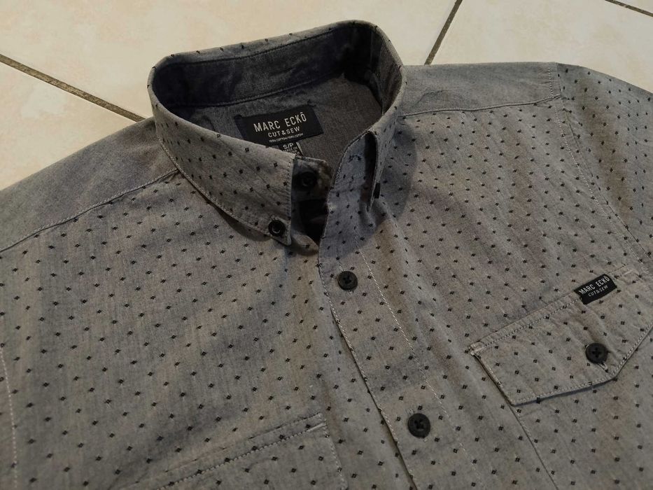 MARC ECKO USA - NOWA! z LOGO Markowa Koszula Męska rozmiar S