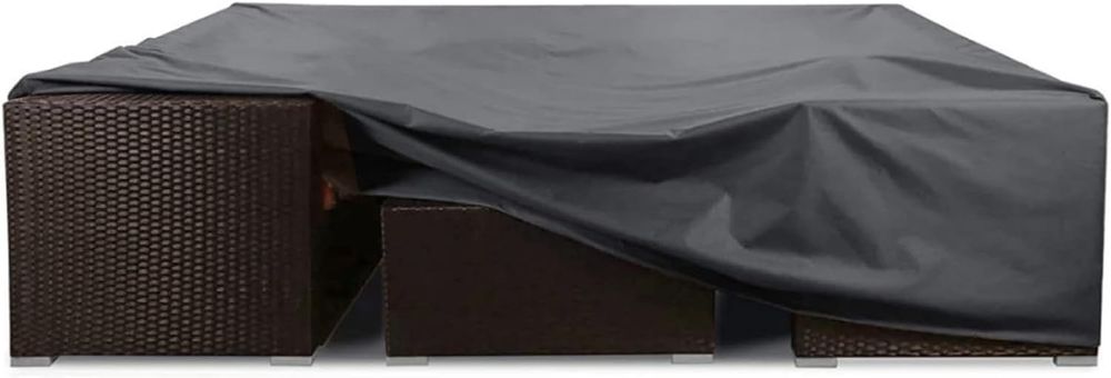 Pokrowiec na meble ogrodowe 420D - 220x140x74 cm, czarny