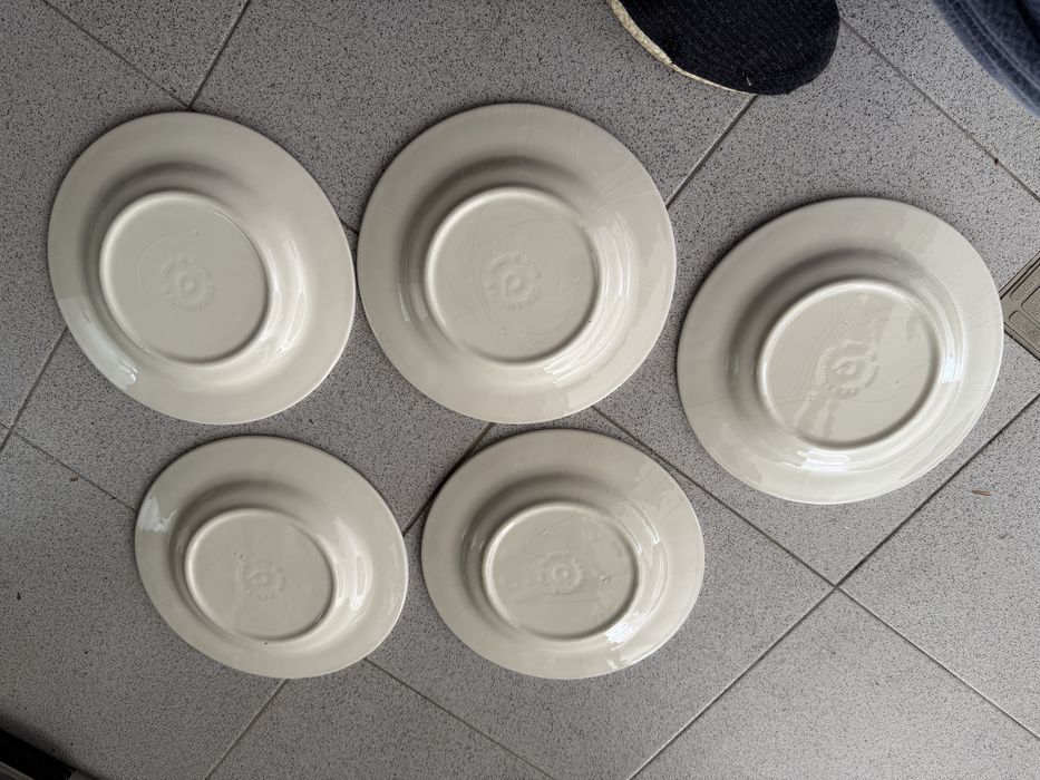 5 pratos de refeição em cerâmica – Ceraminter Made in Italy