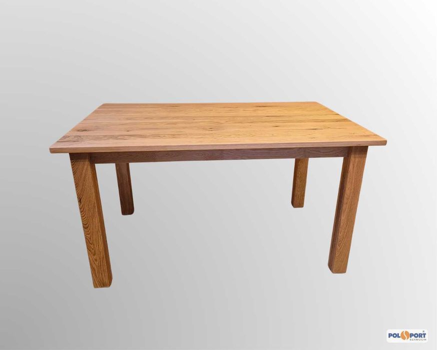 Stół dębowy 140x90 z litego drewna - dostępny od ręki!