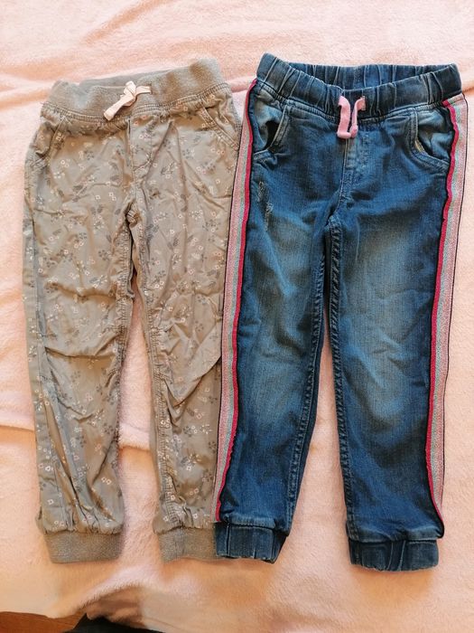 Zestaw spodni  cool club i  h&m dziewczęcych w 110